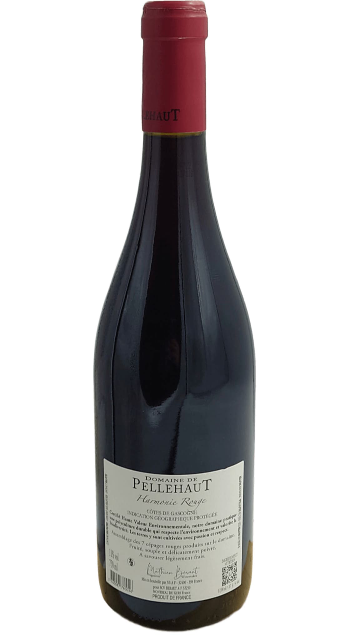 CÔTES DE GASCOGNE PELLEHAUT HARMONIE ROUGE 2025 – Image 2