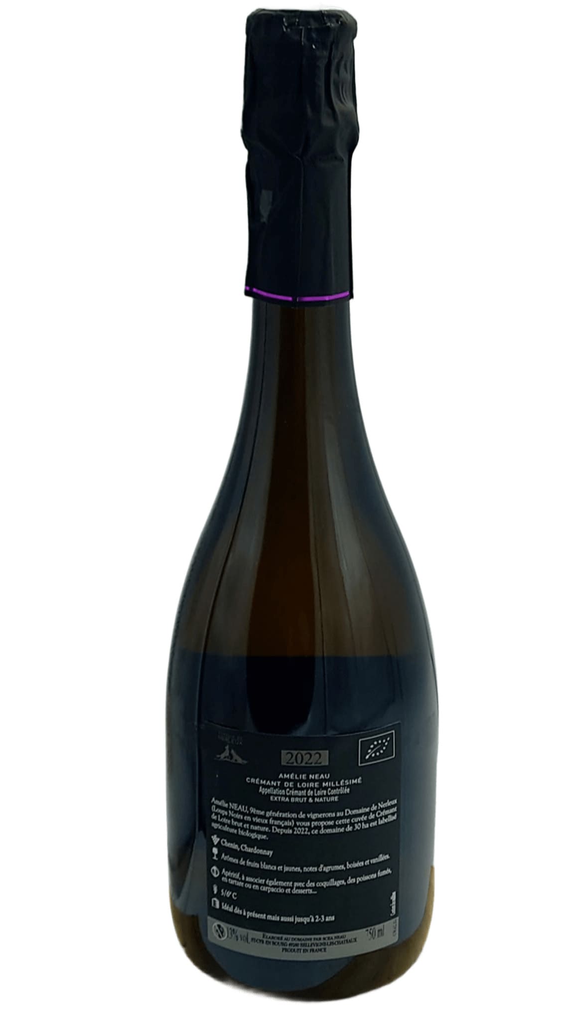 CREMANT DE LOIRE NERLEUX L'ART DES LOUPS BLANC 2022 – Image 2