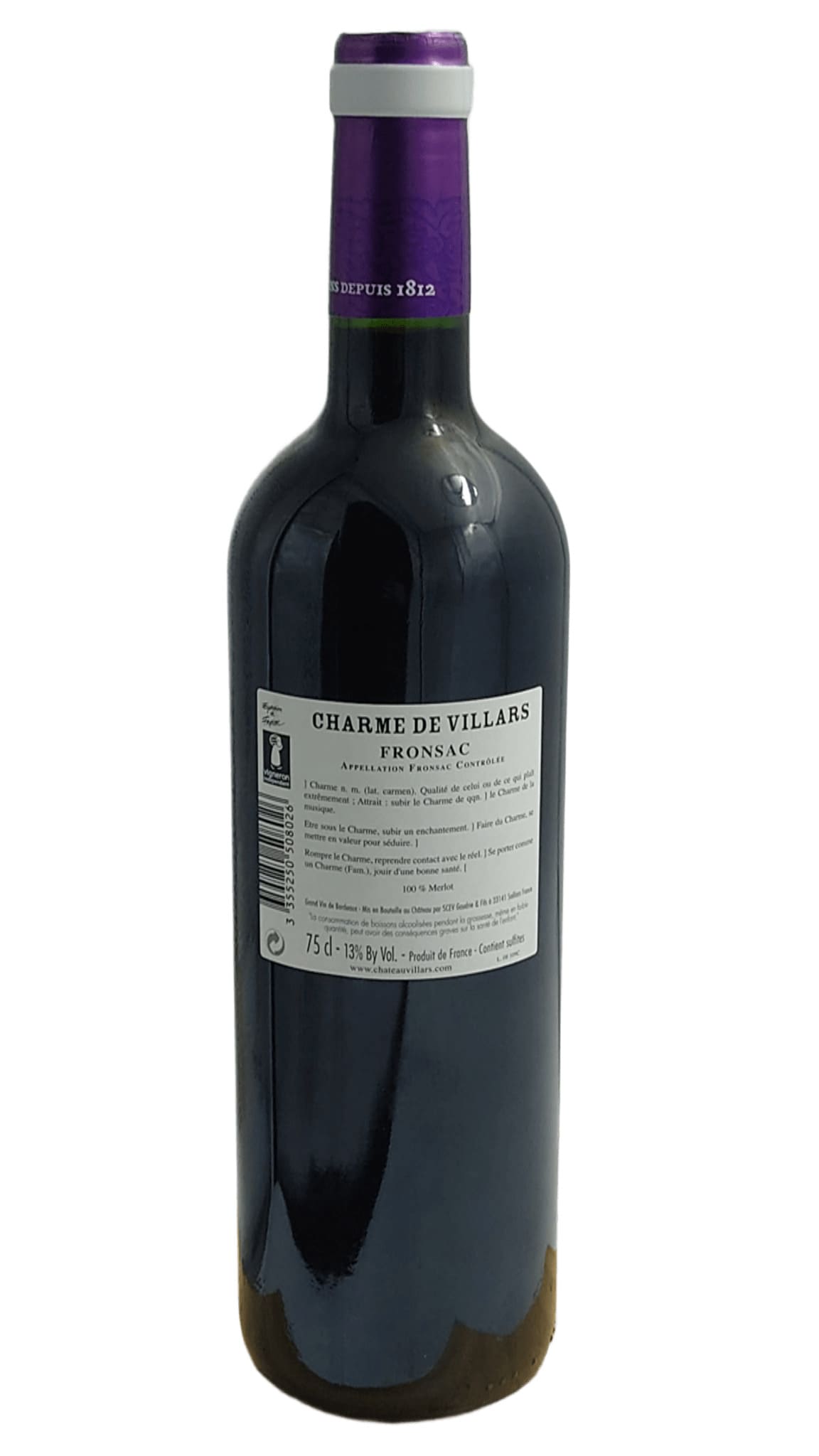 FRONSAC CHARME DE VILLARS ROUGE 2016 – Image 2