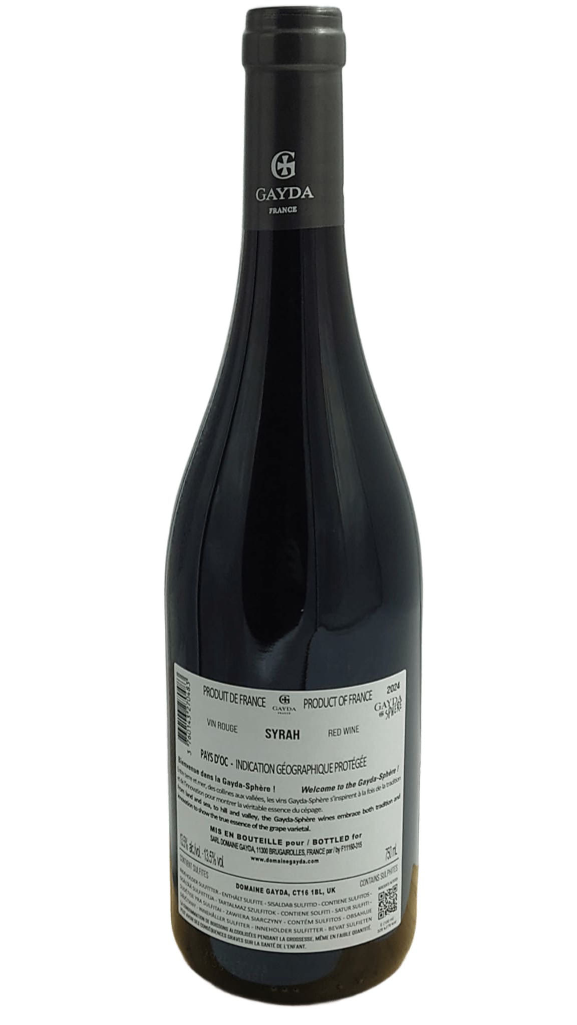 IGP D'OC GAYDA SPHERE SYRAH ROUGE 2024 – Image 2