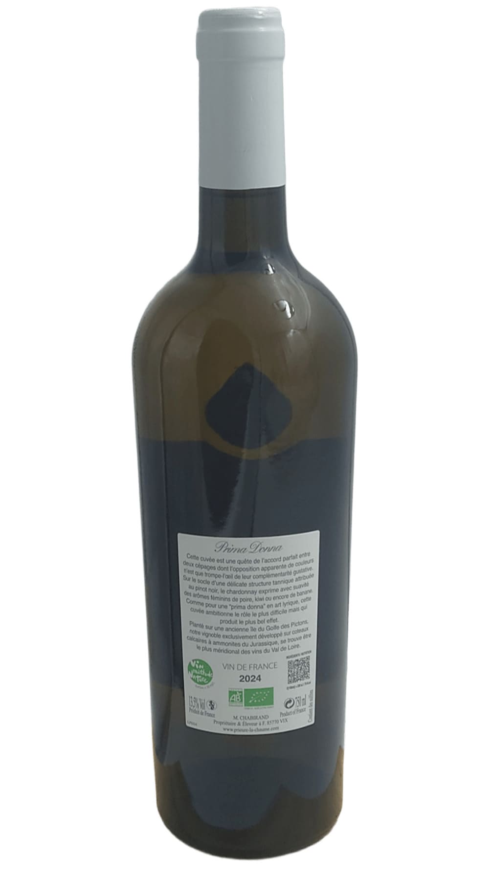 IGP VAL DE LOIRE PRIEURE LA CHAUME PRIMA DONNA BLANC 2024 – Image 2