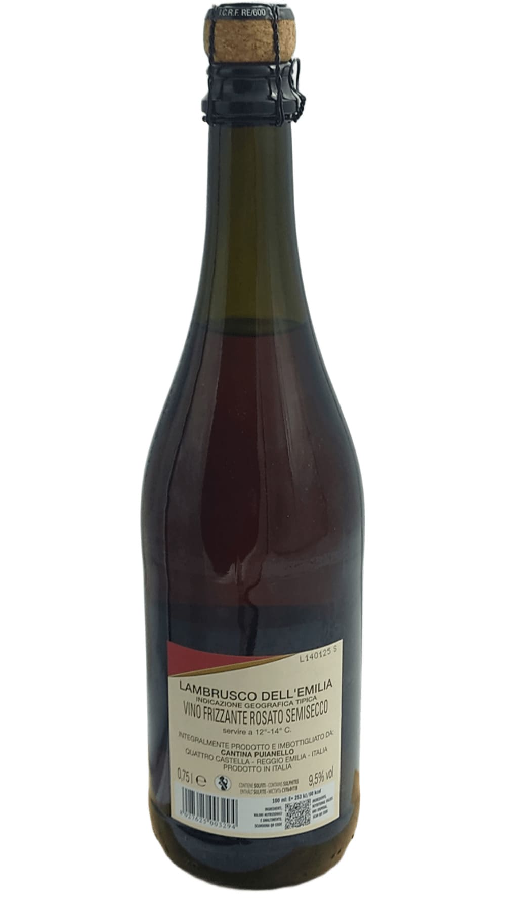 LAMBRUSCO PUIANELLO DELL'EMILIA ROSE – Image 2