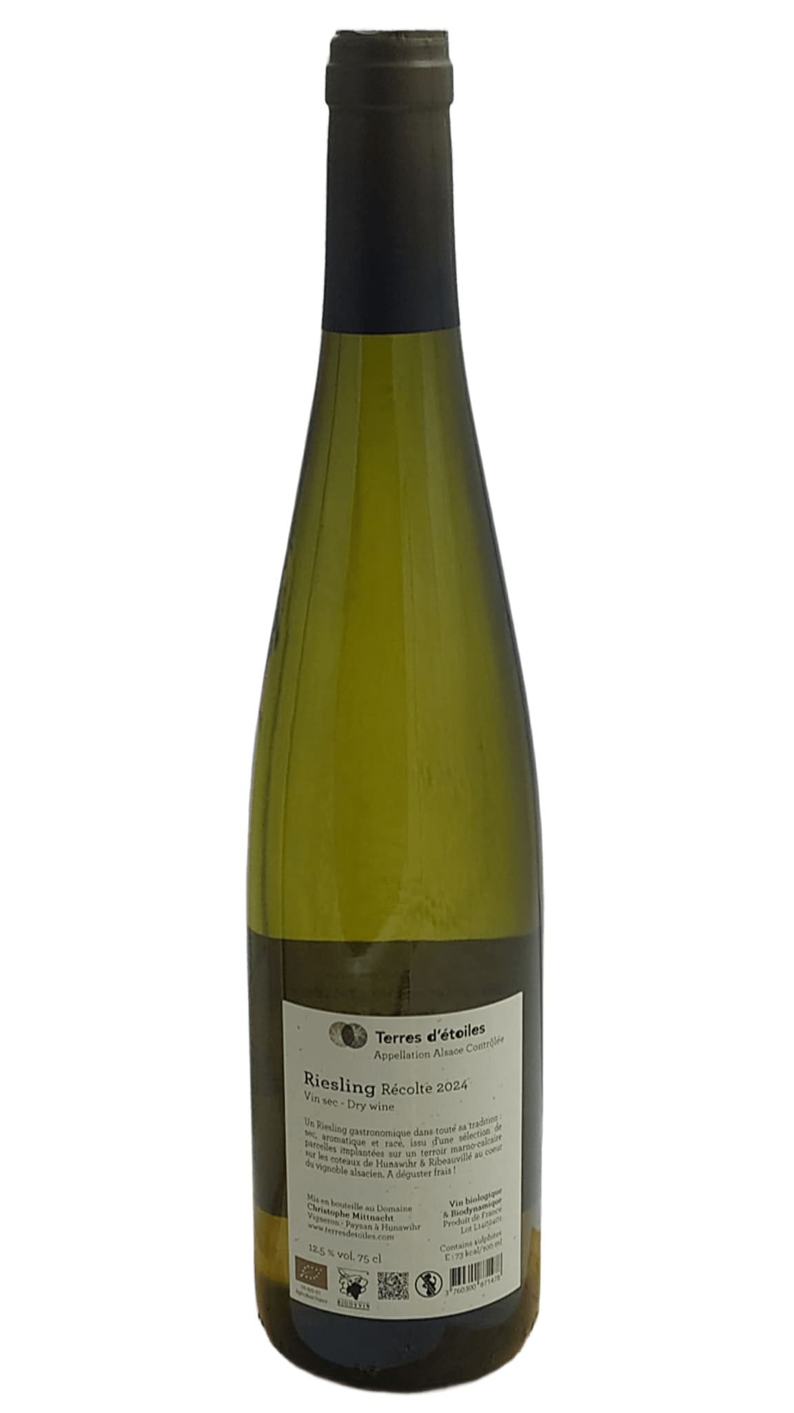 RIESLING MITTNACHT TERRES D'ETOILES BLANC 2024 – Image 2