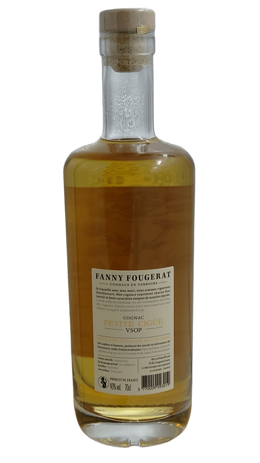 COGNAC FANNY FOUGERAT PETITE CIGÜE VSOP FINS BOIS – Image 2